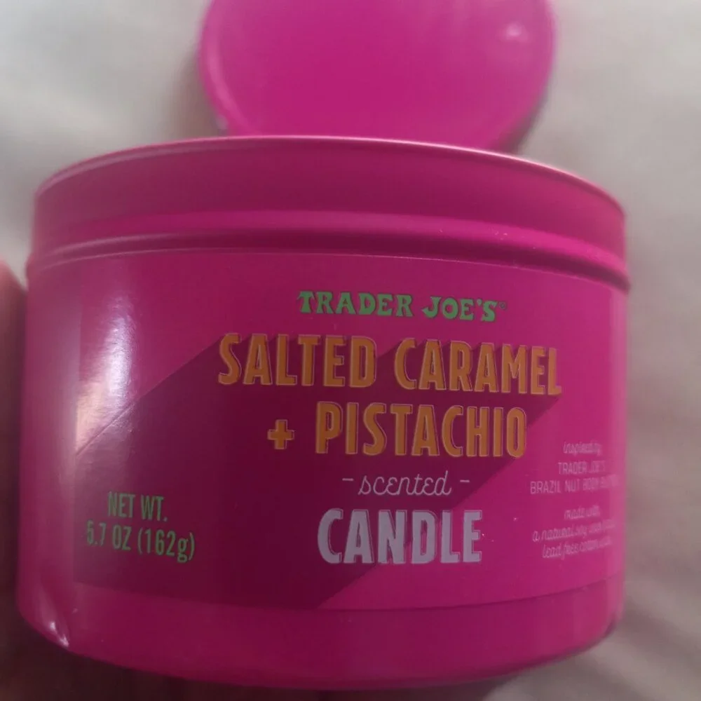 Trader Joes Salted Caramel and Pistachio Candle (Discontinue) - Picture 3 of 3